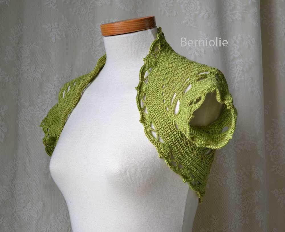 INSTANT DOWNLOAD, VERA Crochet shrug pattern pdf
