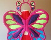 Wings & Antenna Set. Costume. Anjett Style. Pink, Purple, Blue, Green. Original Design.