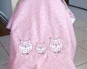Baby Car Seat Cover Tent Retro Canopy  Owl Decor Girl Baby Bedding Baby Nursery Children Decor Crib Sheet Crib Skirt