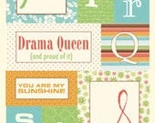 Scrapbooking Sale Scenic Route Charlotte Monogram Cardstock Stickers QURS SRS440 Retail 2.49 - Embellishments for cards, scrapbooks