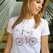 Sale-Special Delivery- Pink Bike with a Basket full of Cupcakes- S.M.L.XL