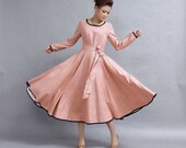Linen prom maxi dress (284)