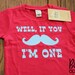 Well, If You Mustache, I'm....    Birthday T-shirt - Little Man Birthday Shirt - Red and Light Blue - Can be customized for any age.