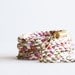 Braided wrap bracelet - muted textile brass multicolor