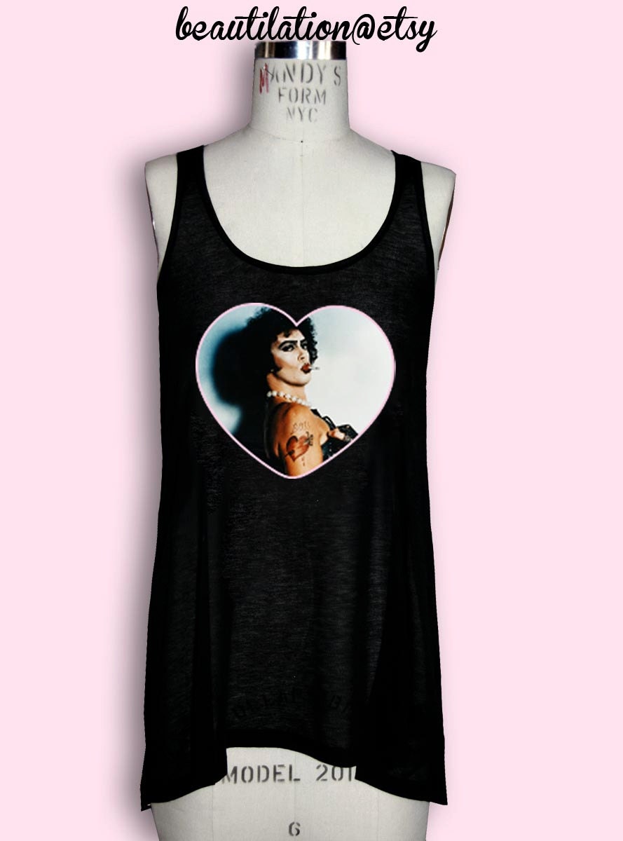 FRANK N FURTER long semi-sheer tank