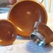 Hellerware Mid Century Mod Cherrywood and Chrome 15 Pc. Salad Bowl Serving Set