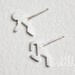 Portal Studs: In One Ear and Out The Other - Portal 2 Inspired Handmade Silver Earrings / Posts