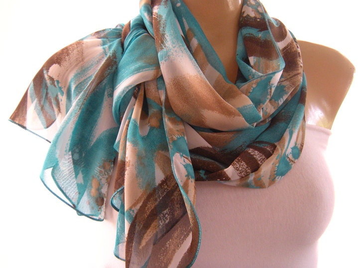 Tropical Storm..Breathtaking color and design combination.. Parisian Neck Tissu...