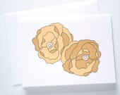 Peony Note Card