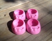 Vintage My Little Pony Ponywear - Light Pink Bow Shoes For Adult Ponies