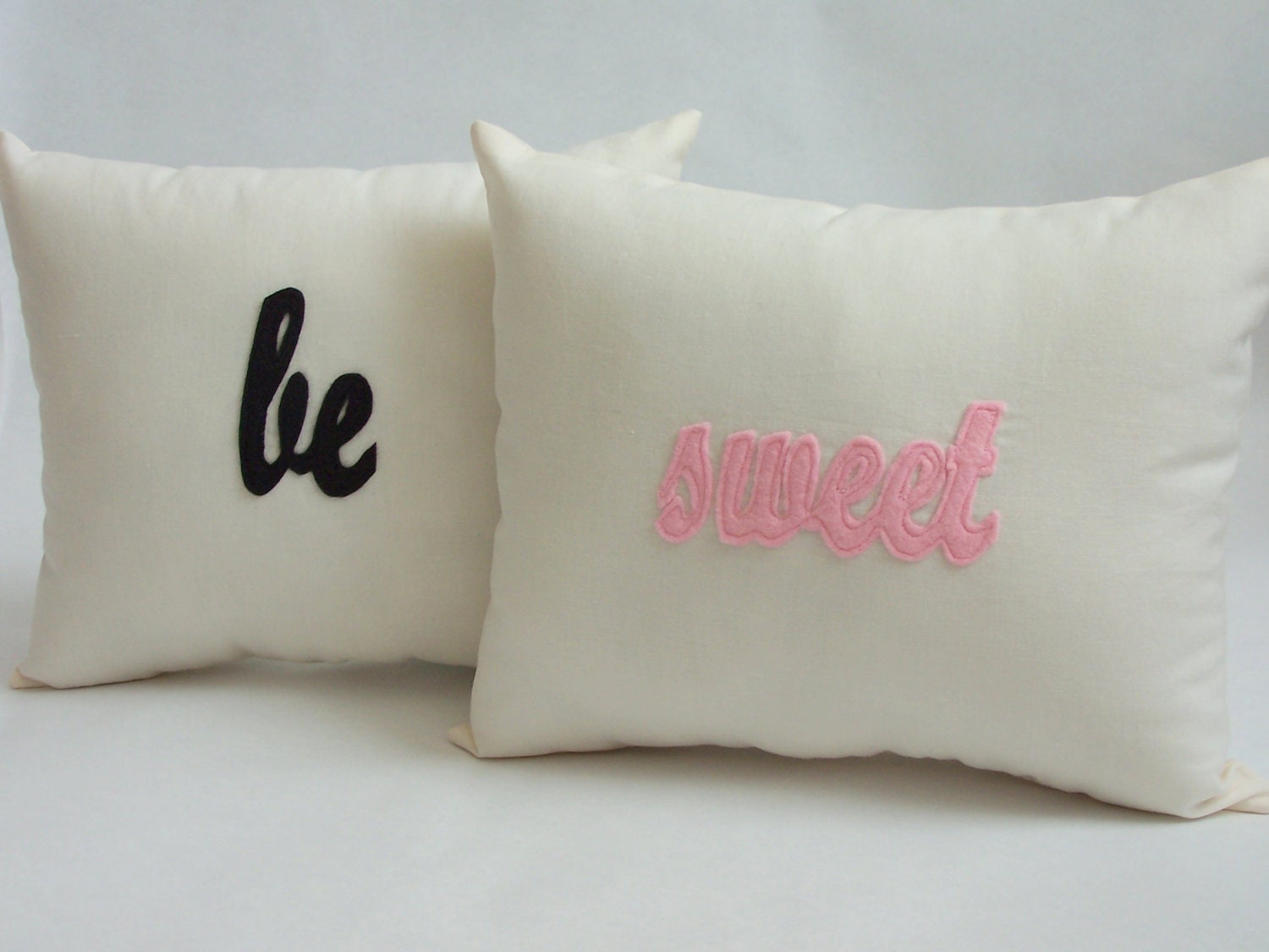 Set of 2 Holiday Pillows, Choose From Be Spooky, Be Thankful, Be Jolly, Be Together, Be Sweet