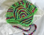 Knit Bommer Hat - Roaring 20's Style Hat - Snail Hat - Acrylic