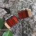 Cocobolo Wood Cuff Links - Handmade Wooden Cufflinks - For the Groom, Groomsmen, Father, or 5-Year Anniversary Gift - 7/8 x 1/2 inch