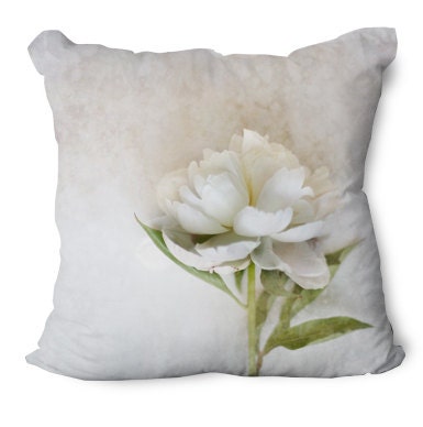 Cotton decorative pillow 16x16 - Flower - home decor - Fine art photography