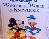 Disney's Wonderful World of Knowledge.  Vintage Book.  1973.