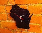 Laser Cut Wisconsin Wall Clock