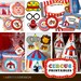 Circus Party Printables (editable PDF & JPG format files)