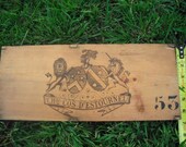 Antique Bordeaux Wine Crate Panel ch Cos d'Estournel