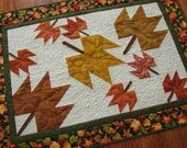 Fall Leaves Quilted Wall Hanging