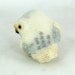 Snowy Owl Ornament White Beaded Clip On Decoration READY TO SHIP