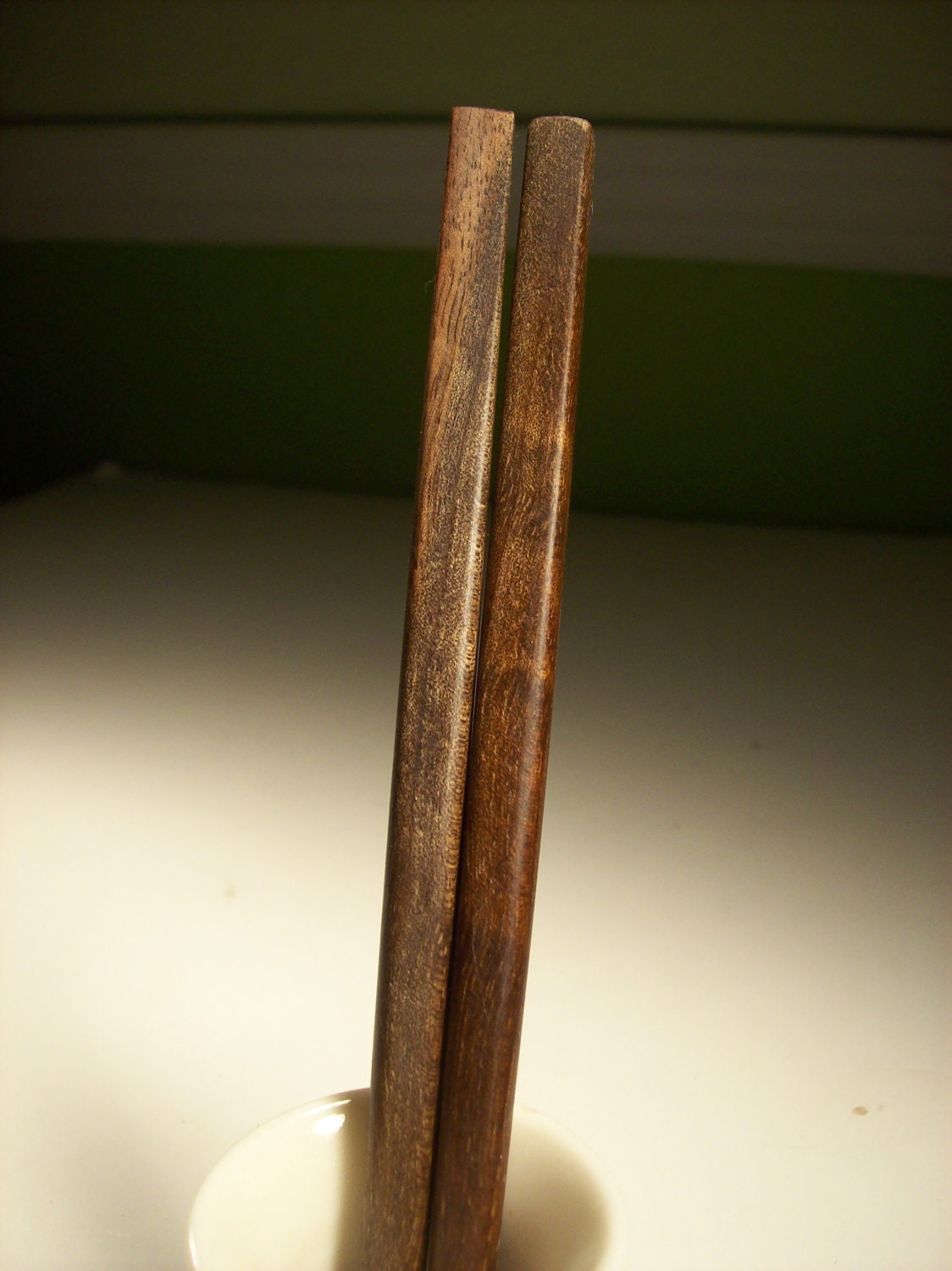 Black walnut hair sticks 6in thin matched pairs