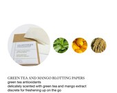 Green Tea And Mango Oil Blotting Papers - 40 Sheets