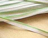 Vintage Ribbon Braid - Green, Pale Pink and Pale Blue Stripes