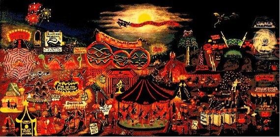 Halloween Cross Stitch Pattern PDF - The Curled Shoes Carnival - Witches Modern Cross Stitch Chart