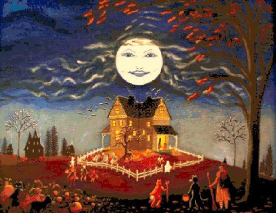 Cross Stitch Pattern - Halloween Chart - Candy Tme