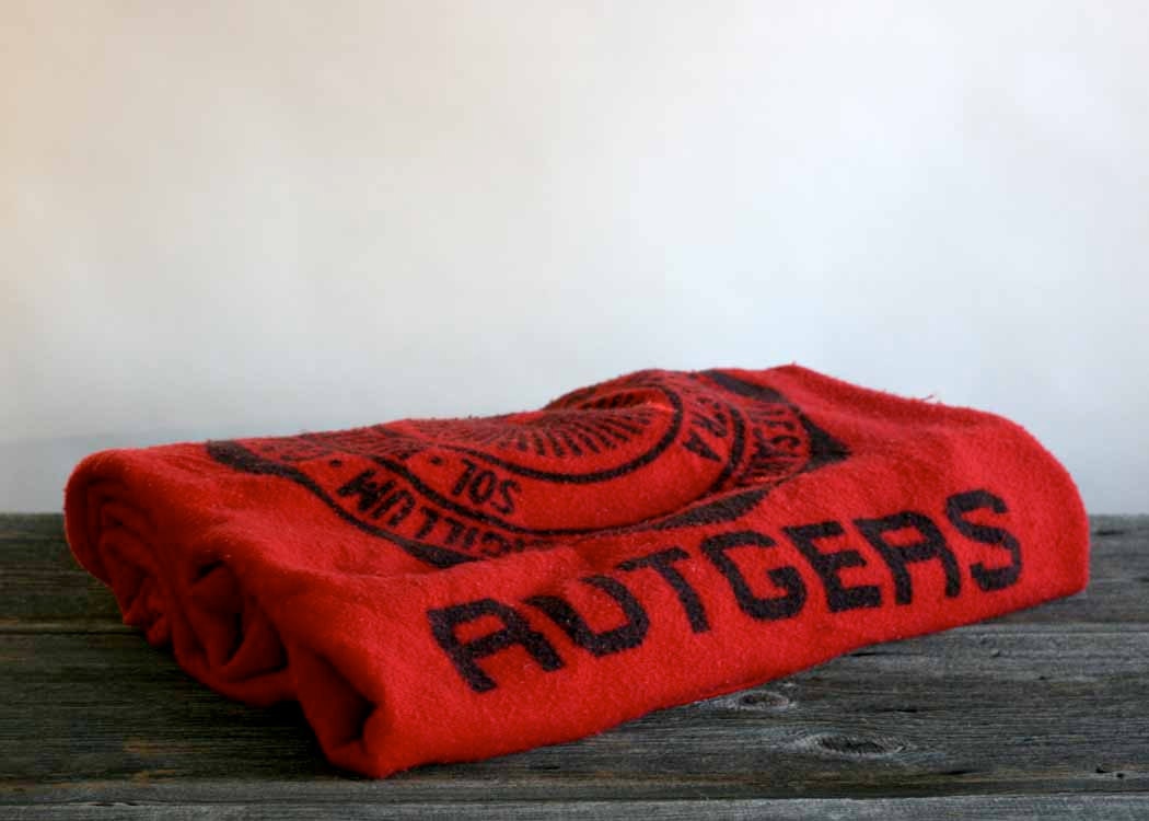 Rutgers University Blanket Red and Black