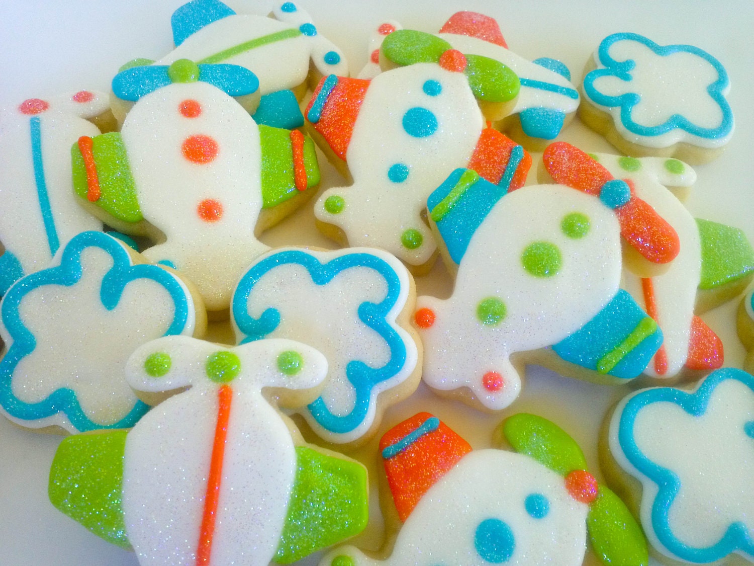 Airplane Mini Sugar Cookies- 2.5 Dozen Il_570xn