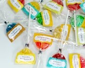 Choose 6 - Lollipop Sampler Pack - gourmet flavors hard candy lollipops