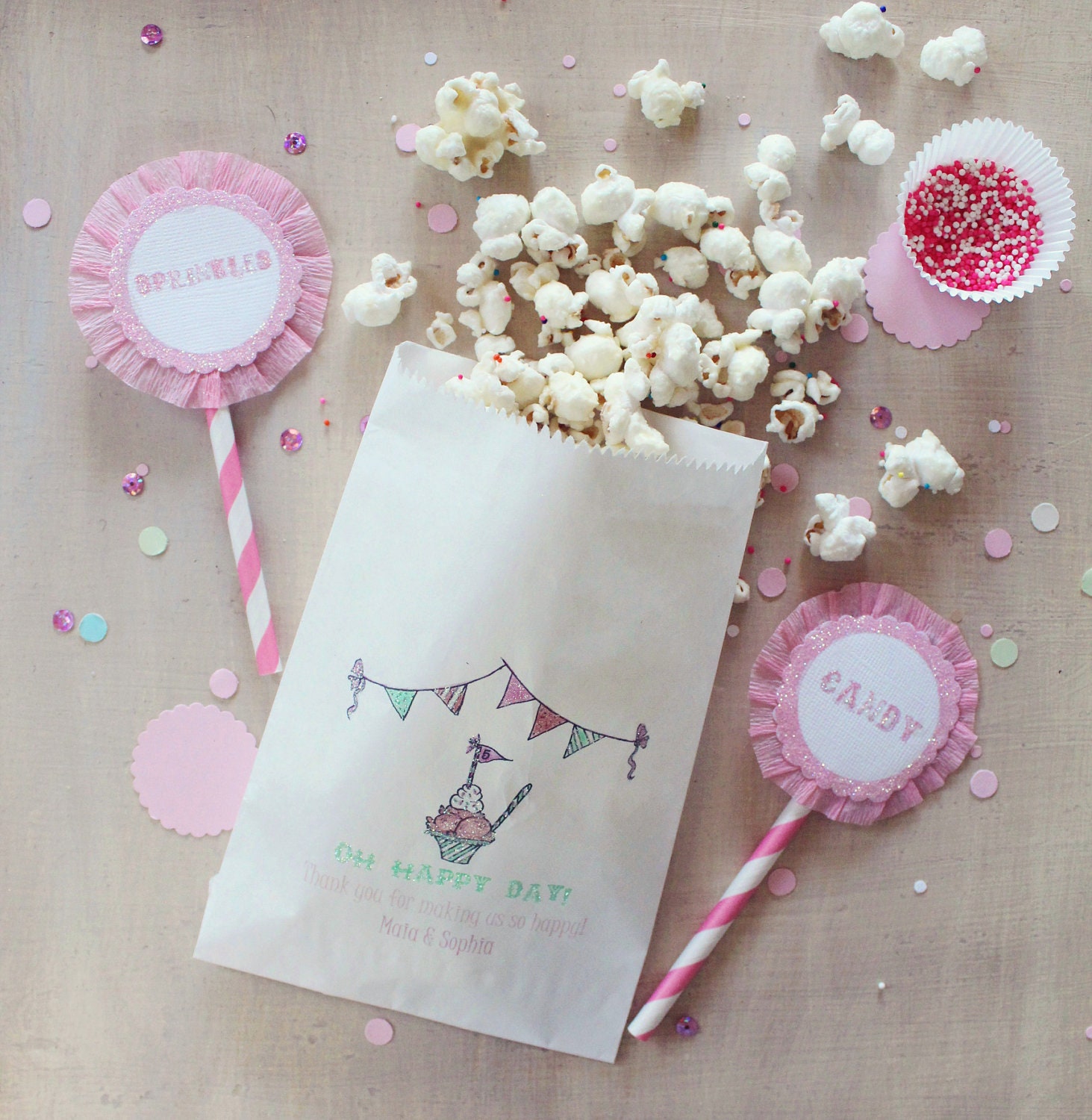 Grease Proof Paper Treat Bags