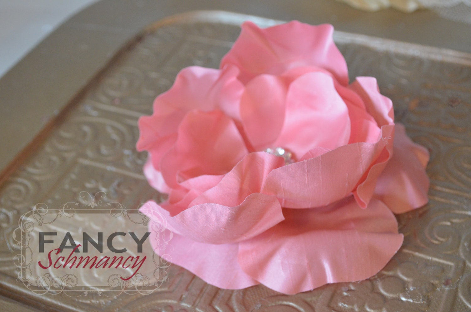 Fabric Flower Pattern Using Home Millinery Techniques "Bliss"