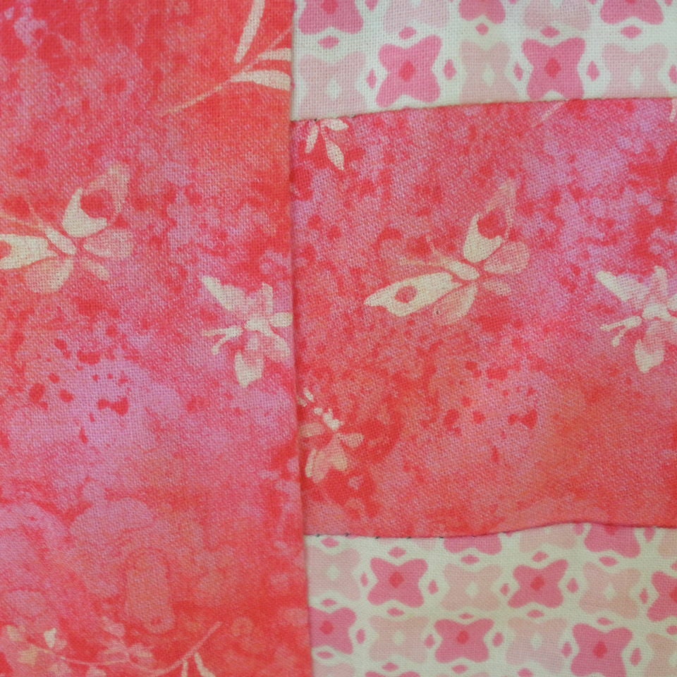 Girls Pink Patchwork Quilt