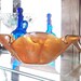 Honey Amber Bowl - Medium Handmade Fused Glass Reserved