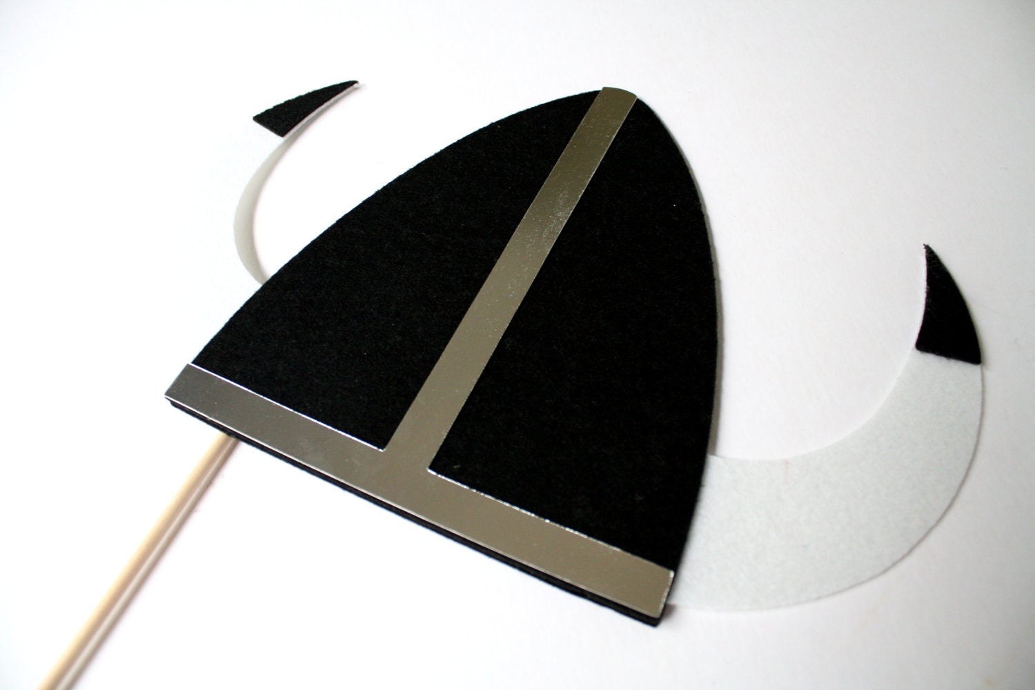 Wedding Photo Props. Photo booth Props. Viking Hat. Photo Props. Mustache on a Stick. Props on a Stick - The Barbarous Viking Maro Kit