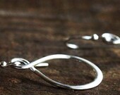 Silver Infinity Earrings in Sterling Silver