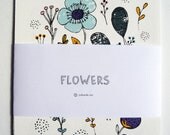 Flowers, cards - art print