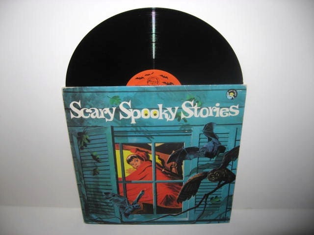 ON SALE Rare Vinyl Record Scary Spooky Stories LP 1973 Troll Records Halloween