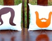 custom pillow.  mr. & mrs. pillows.  his and hers.  comes in any color or design.