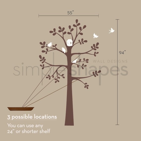 The Original Shelving Tree Wall Decal - Nursery Decor
