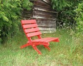 Comfy Red Chair for Garden, Deck & Patio (color: Red Red)