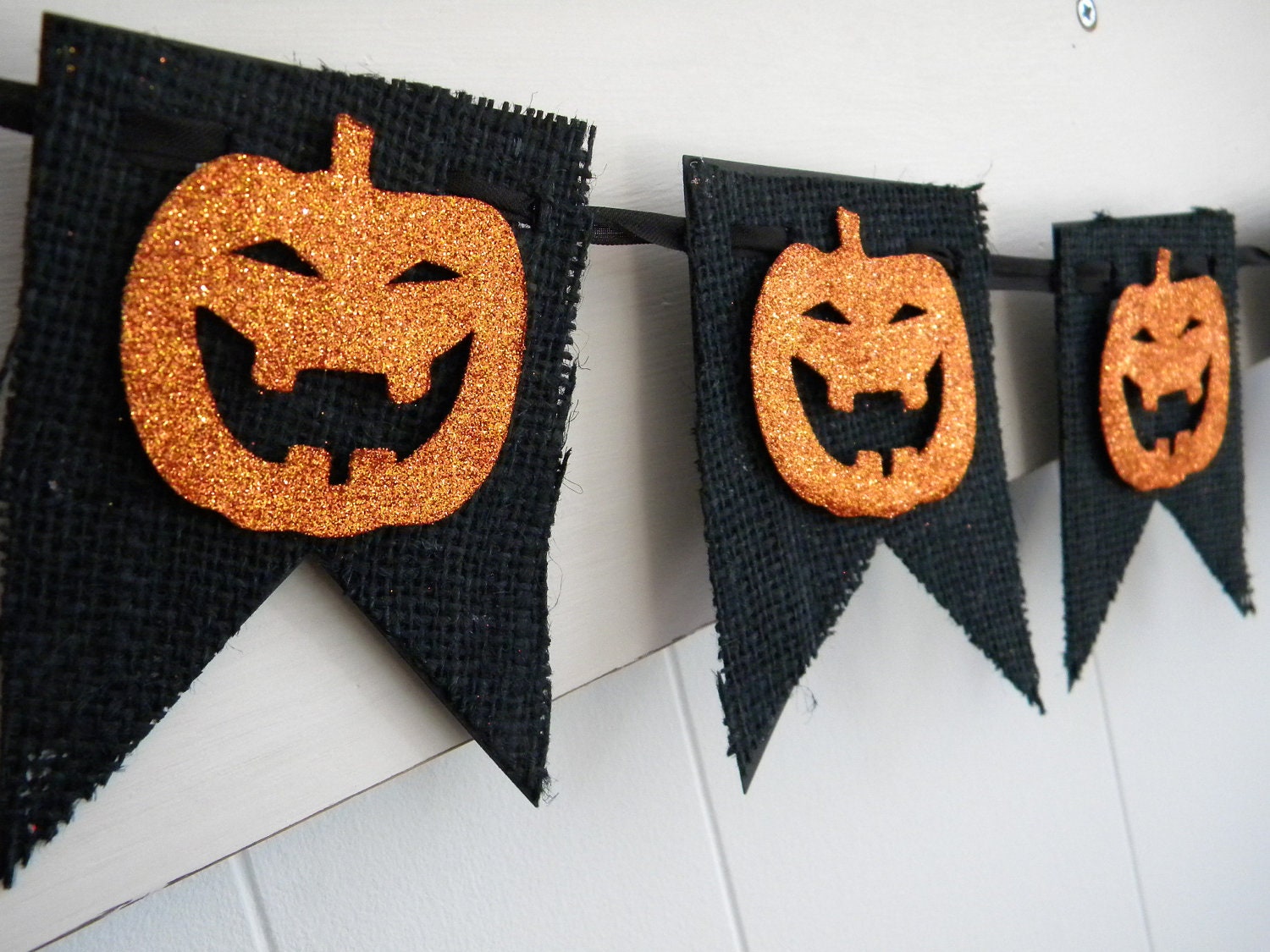 Burlap Halloween Banner