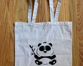 Panda Canvas Tote Bag
