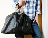 Black Leather Tote