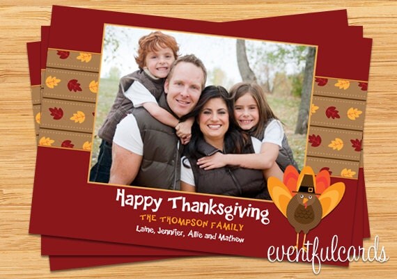 Thanksgiving Photo Card - 4x6 or 5x7 Il_570xn