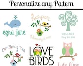 Personalize any Cross Stitch Pattern by Sewingseed