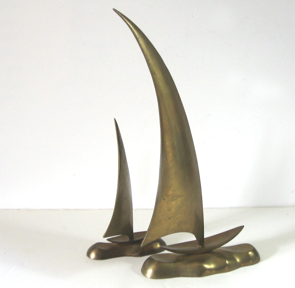 brass sailboat