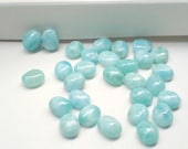 1 Larimar Cabochon oval tiny pretty larimar cab 8 x 10 mm